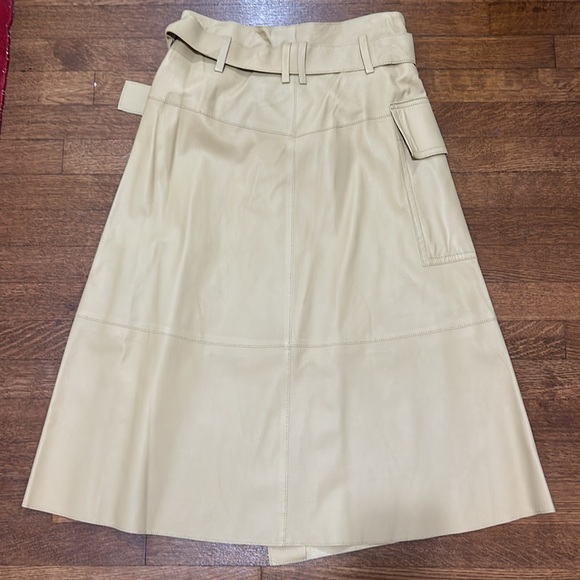 Vince belted leather wrap skirt - Picture 8 of 8